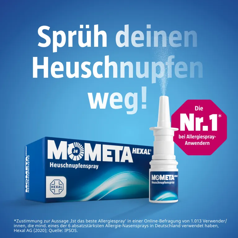 shopapotheke MometaHEXAL® – Sprüh Deinen Heuschnupfen weg Wirkstarkes Allergie-Nasenspray Letzte 2 Tage