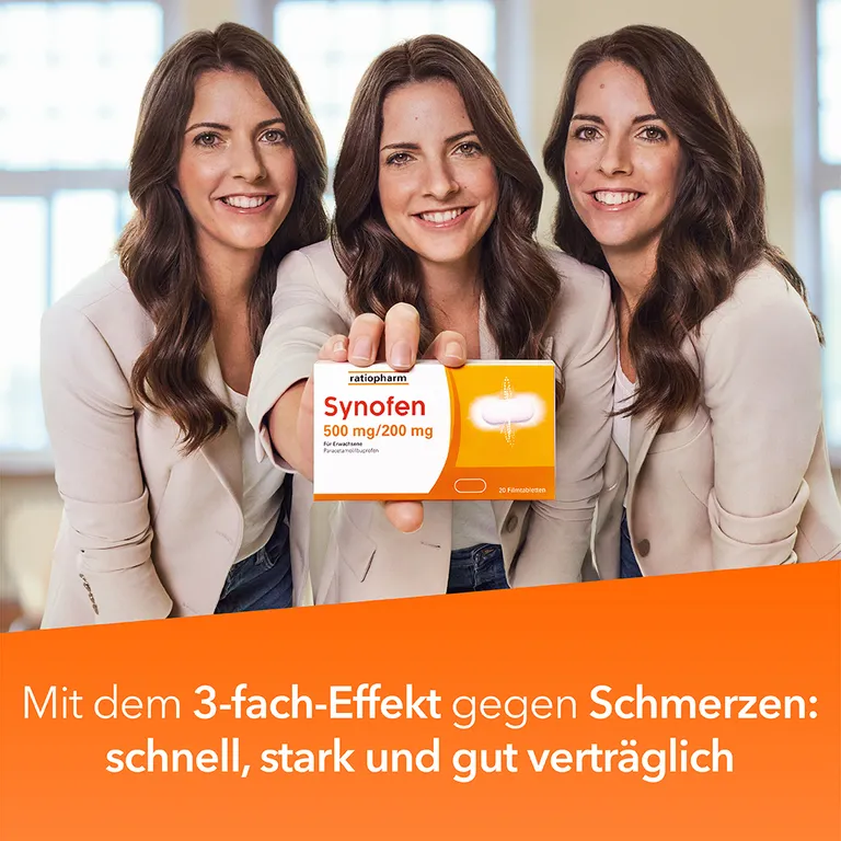 shopapotheke Synofen - mit Ibuprofen und Paracetamol - Jetzt 20% mit dem Code "synofen20" sparen* Bis zu 65% Rabatt