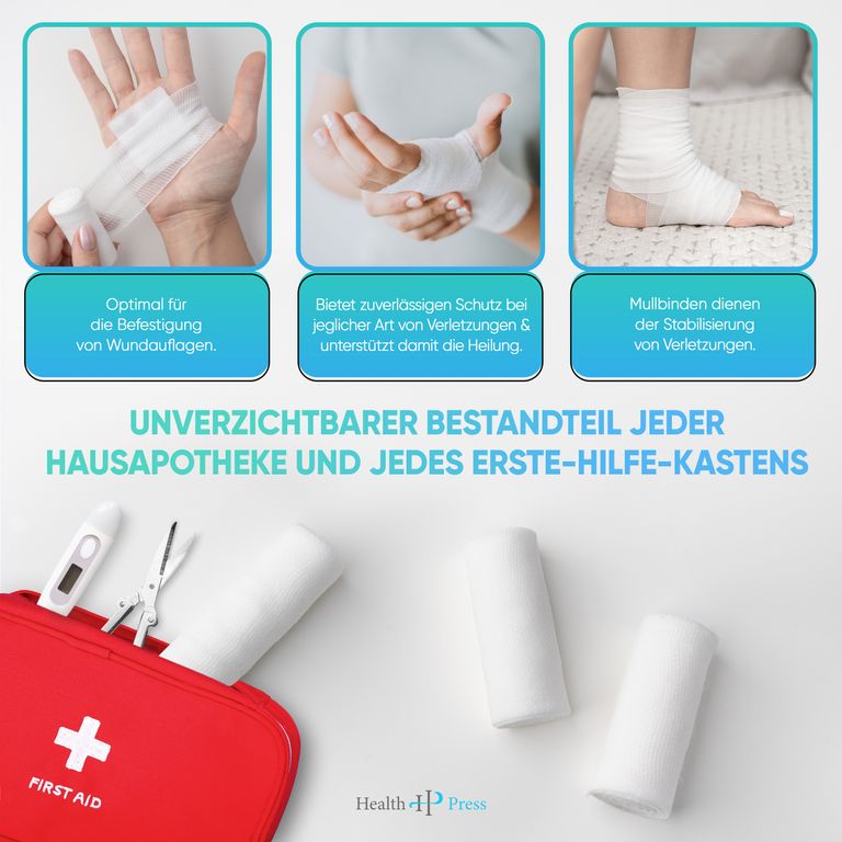 shopapotheke Health Press® Mullbinde elastisch Im Verkauf