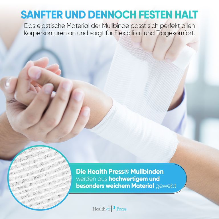 shopapotheke Health Press® Mullbinde elastisch 2025