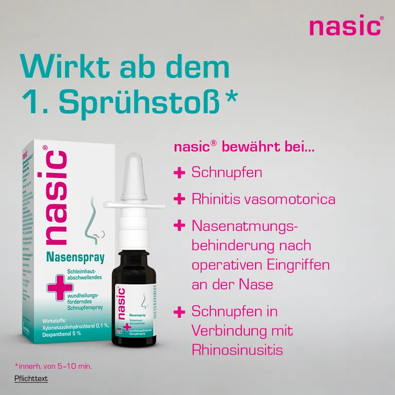 shopapotheke nasic® Nasenspray Set - Jetzt 10% mit dem Code klosterfrau2025 sparen* JETZT KAUFEN