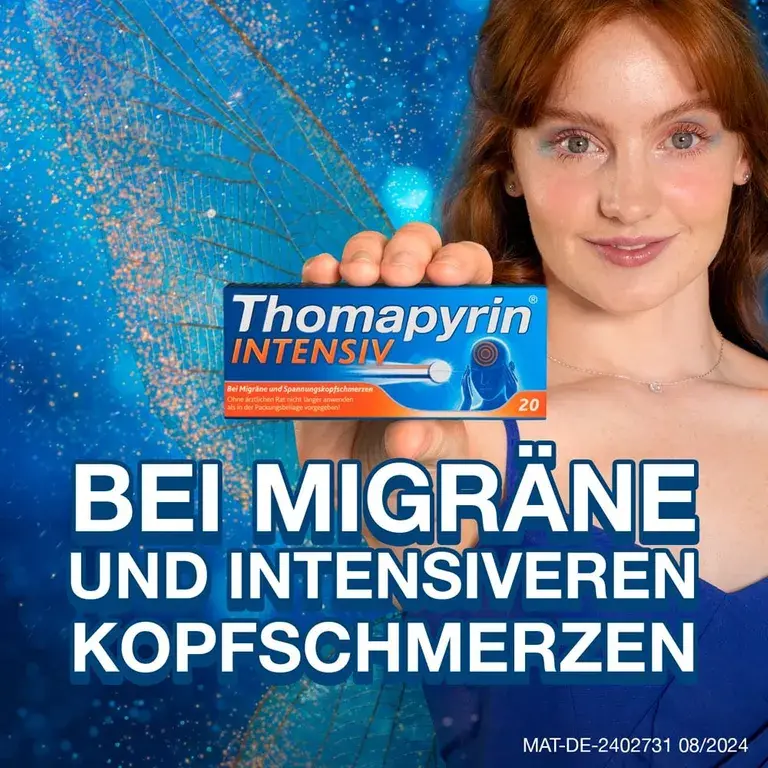 shopapotheke Thomapyrin INTENSIV bei intensiveren Kopfschmerzen & Migräne Letzter Tag