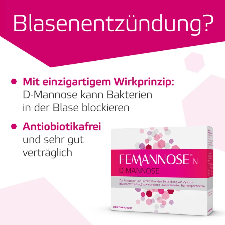 shopapotheke Femannose N – Trinkgranulat mit je 2000 mg D-Mannose Pulver hochdosiert Begrenzt auf 3 Tage
