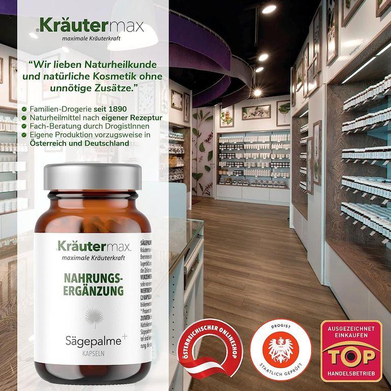 shopapotheke Kräutermax Sägepalme plus Brennnessel und Kürbiskern Kapseln Meist gekauft