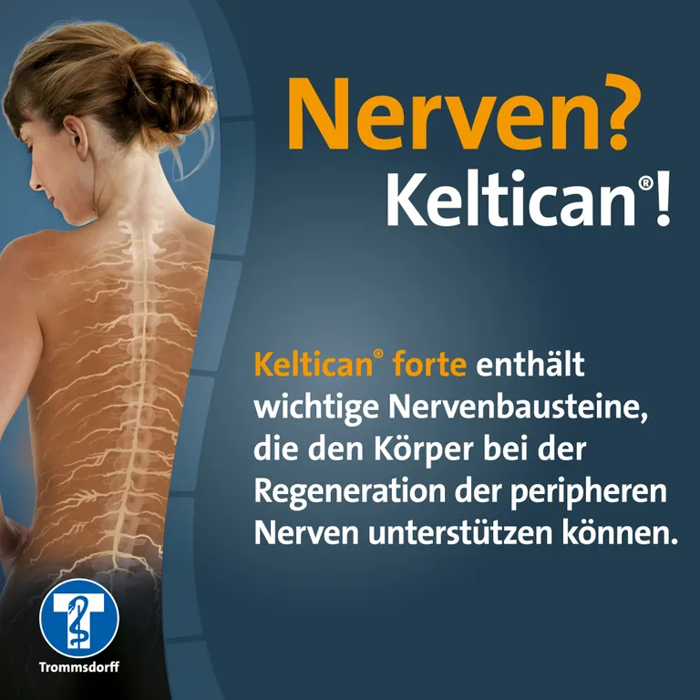 shopapotheke Keltican® forte Kapseln mit Uridinmonophosphat (UMP) Vitamin B12 und Folsäure zur Unterstützung der Nervenregeneration Exklusivangebot