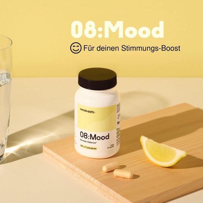 shopapotheke mindsupply MOOD - Anti-Stress Komplex mit L-Tryptophan Coenzym Q10 Vitamin D und Rosenwurz Neueste Stile