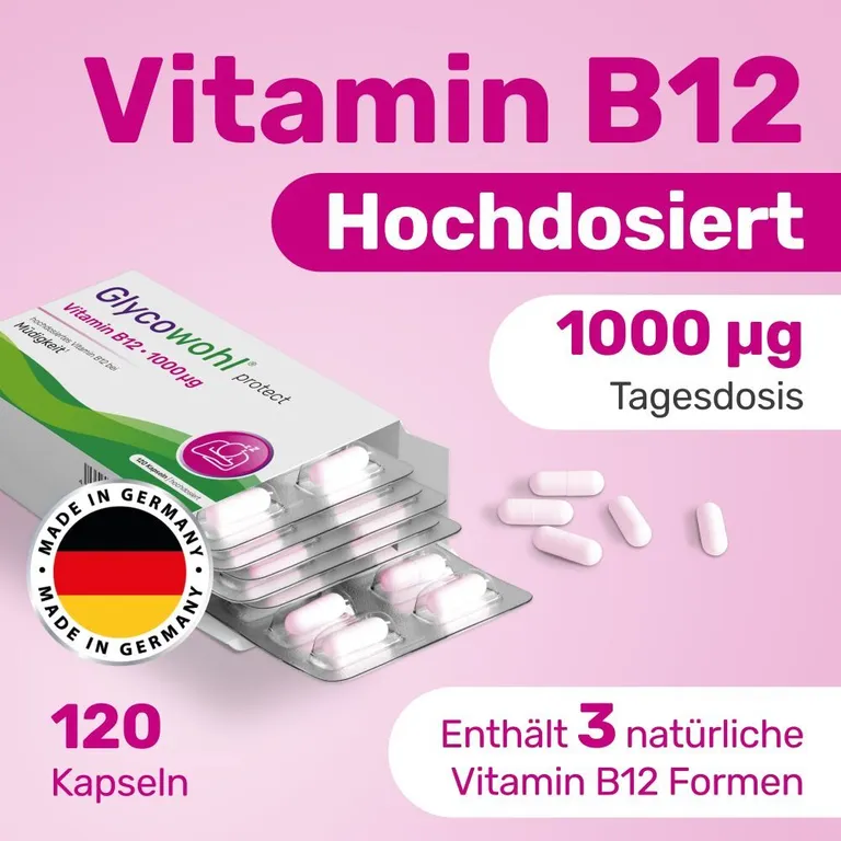 shopapotheke GLYCOWOHL® Vitamin B12 1000 μg bei Müdigkeit und Erschöpfung Nur noch ein Tag übrig