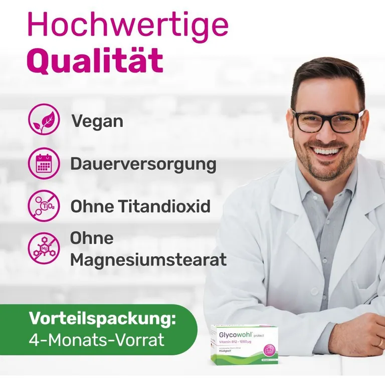shopapotheke GLYCOWOHL® Vitamin B12 1000 μg bei Müdigkeit und Erschöpfung Nur noch ein Tag übrig
