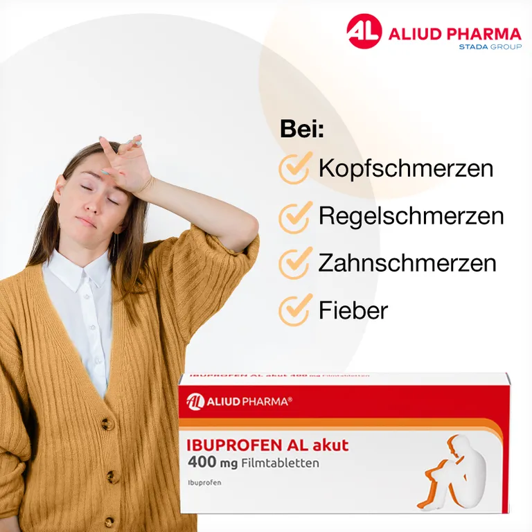 shopapotheke Ibuprofen AL akut 400 mg Filmtabletten bei akuten Schmerzen 2025