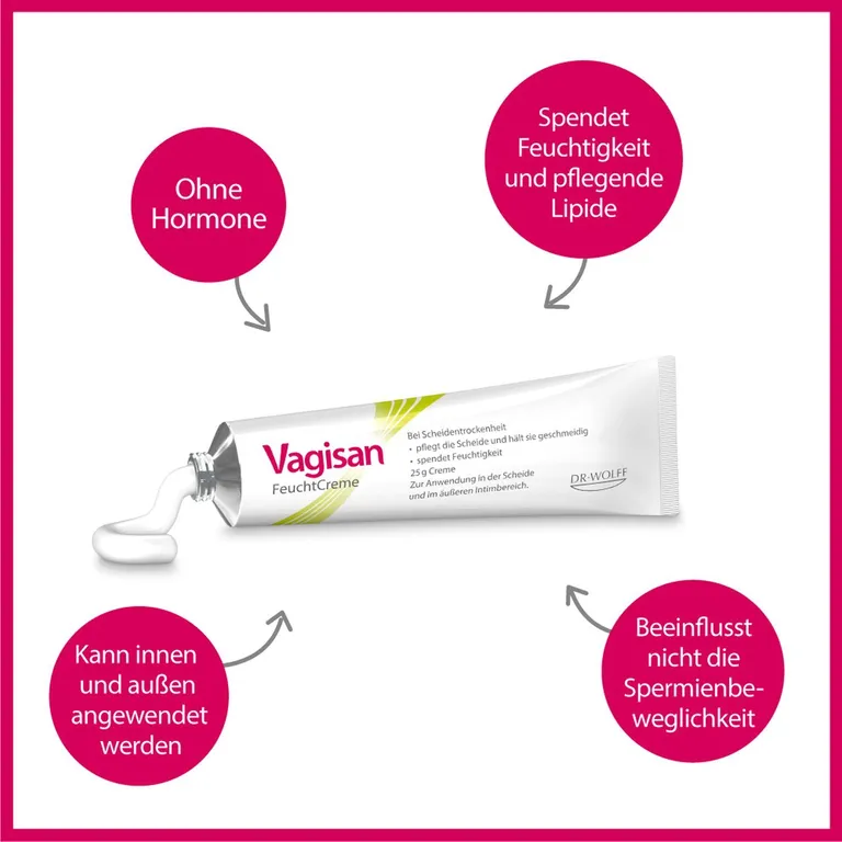 shopapotheke Vagisan FeuchtCreme: Hormonfreie Vaginalcreme bei trockener Scheide – auch vor dem Geschlechtsverkehr Sonderangebot