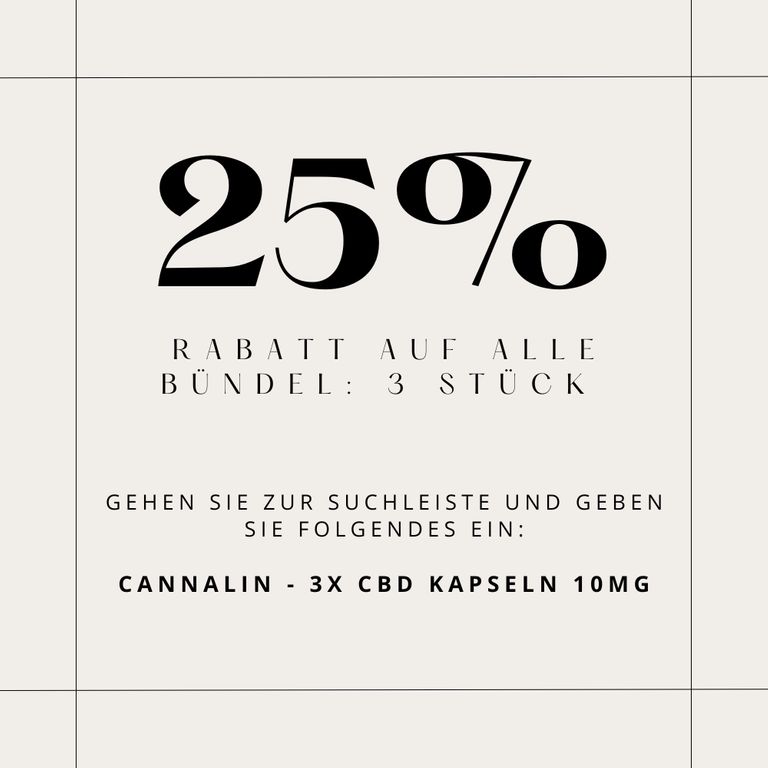 shopapotheke Cannalin - CBD Kapseln 10 mg Saisonschlussverkauf