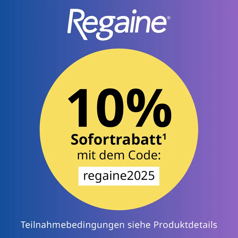 shopapotheke Regaine® Männer Schaum 3 Monats-Vorrat - Jetzt 10% mit dem Code "regaine2025" sparen* Bis zu 60% Rabatt