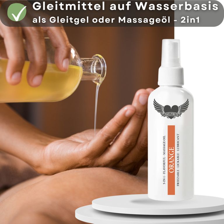 shopapotheke Lovelyness - Gleitgel und Massageöl 2in1 mit Geschmack Auslauf