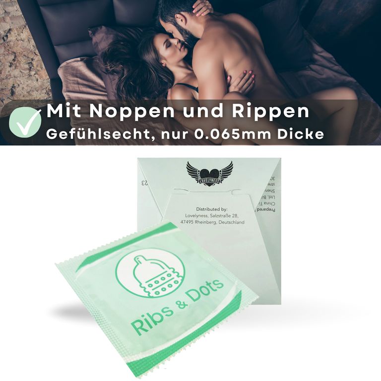 shopapotheke Lovelyness - Kondome mit Noppen und Rippen Verkauf