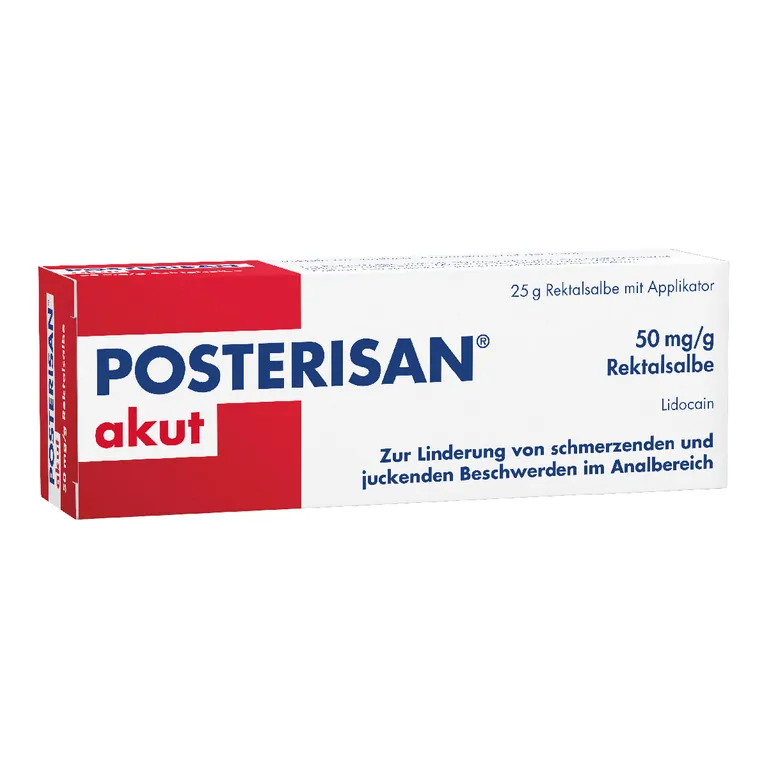 shopapotheke Posterisan akut Hämorrhoidensalbe (Lidocain) bei starkem Juckreiz Schmerzen im Analbereich 25 g Salbe Meist gekauft