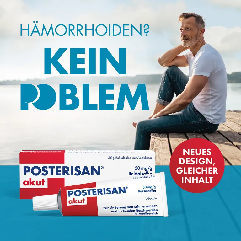 shopapotheke Posterisan akut Hämorrhoidensalbe (Lidocain) bei starkem Juckreiz Schmerzen im Analbereich 25 g Salbe Meist gekauft