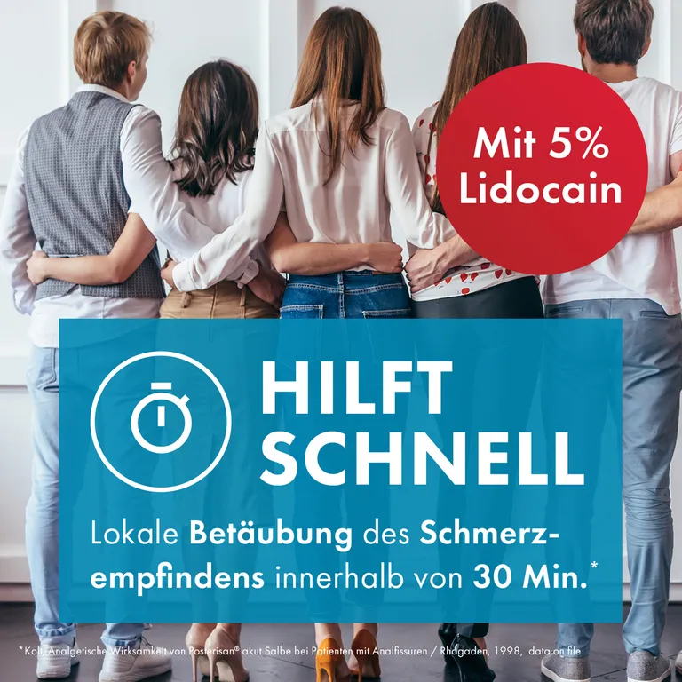 shopapotheke Posterisan akut Hämorrhoidensalbe (Lidocain) bei starkem Juckreiz Schmerzen im Analbereich 25 g Salbe Meist gekauft