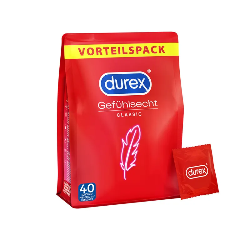 shopapotheke durex® Gefühlsecht Classic Kondome Valentinstagsangebot