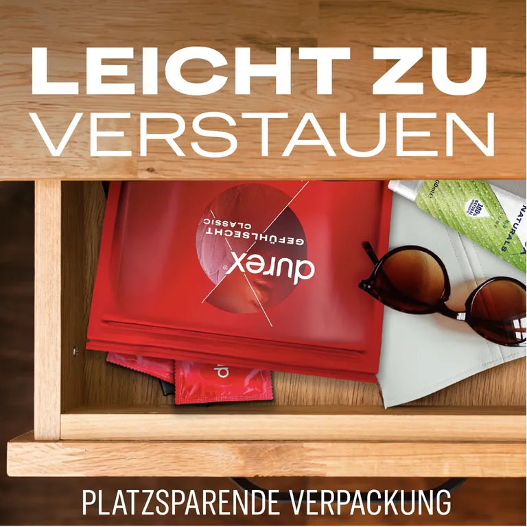 shopapotheke durex® Gefühlsecht Classic Kondome Valentinstagsangebot