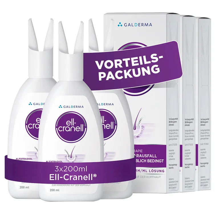 shopapotheke Ell-Cranell® bei hormonell-erblich bedingten Haarausfall Lagerräumung