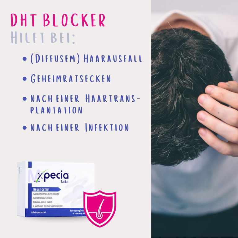 shopapotheke Xpecia gegen Haarverlust bei Männern DHT Blocker Online Outlet