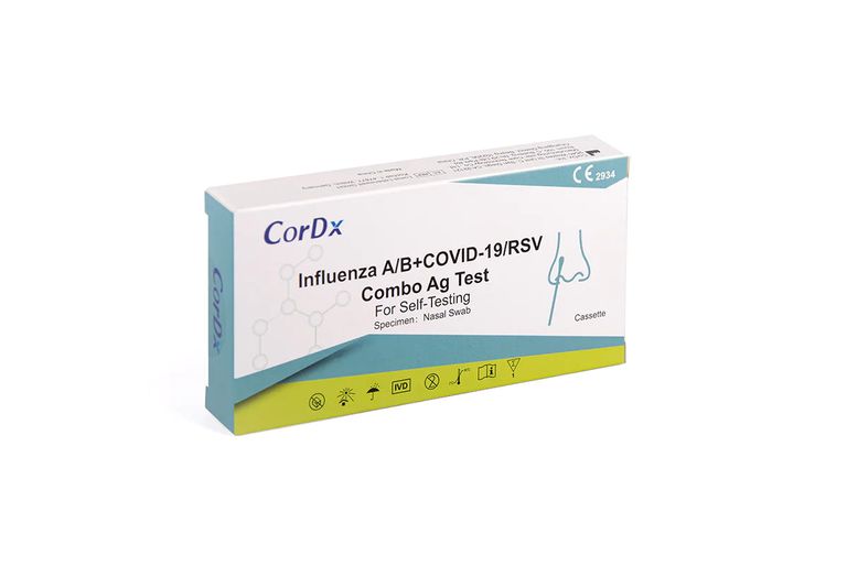 shopapotheke CorDx 4 in 1 Kombi-Test RSV Viren + Corona COVID-19 + Influenza A + B