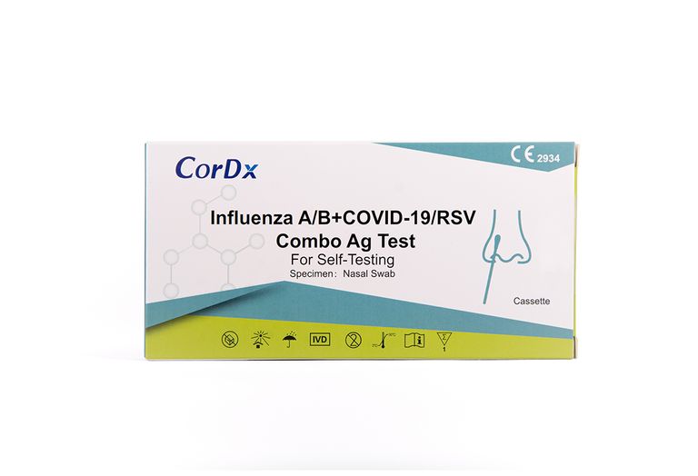 shopapotheke CorDx 4 in 1 Kombi-Test RSV Viren + Corona COVID-19 + Influenza A + B Wochenangebot
