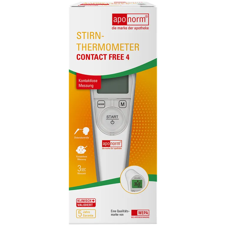 shopapotheke aponorm® Stirnthermometer Contact-Free 4 Kostenlose Rückgabe