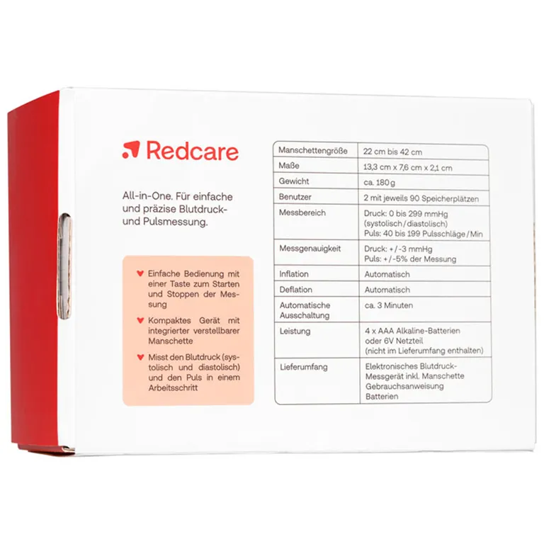shopapotheke Redcare Blutdruckmessgerät für eine präzise Blutdruck- und Pulsmessung Neueste Stile