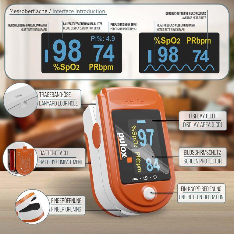 shopapotheke Pulox PO-200 Solo - Finger-Pulsoximeter - Orange Bis zu 50% Rabatt
