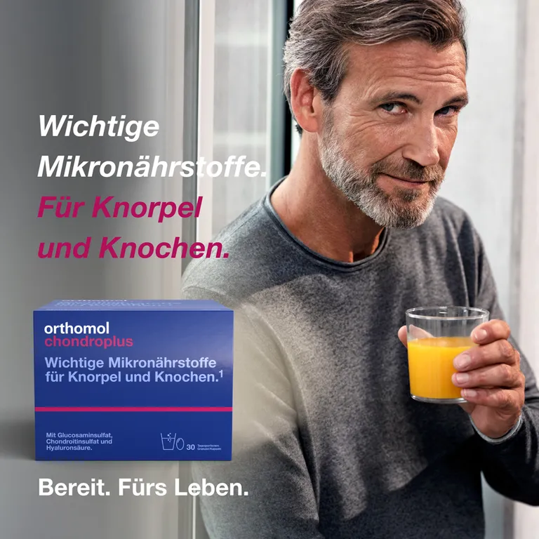 shopapotheke Orthomol chondroplus - Nährstoffe für Knorpel und Knochen - mit Glucosamin- Chondroitinsulfat und Hyaluronsäure - Granulat/Kapseln Black Friday Preise