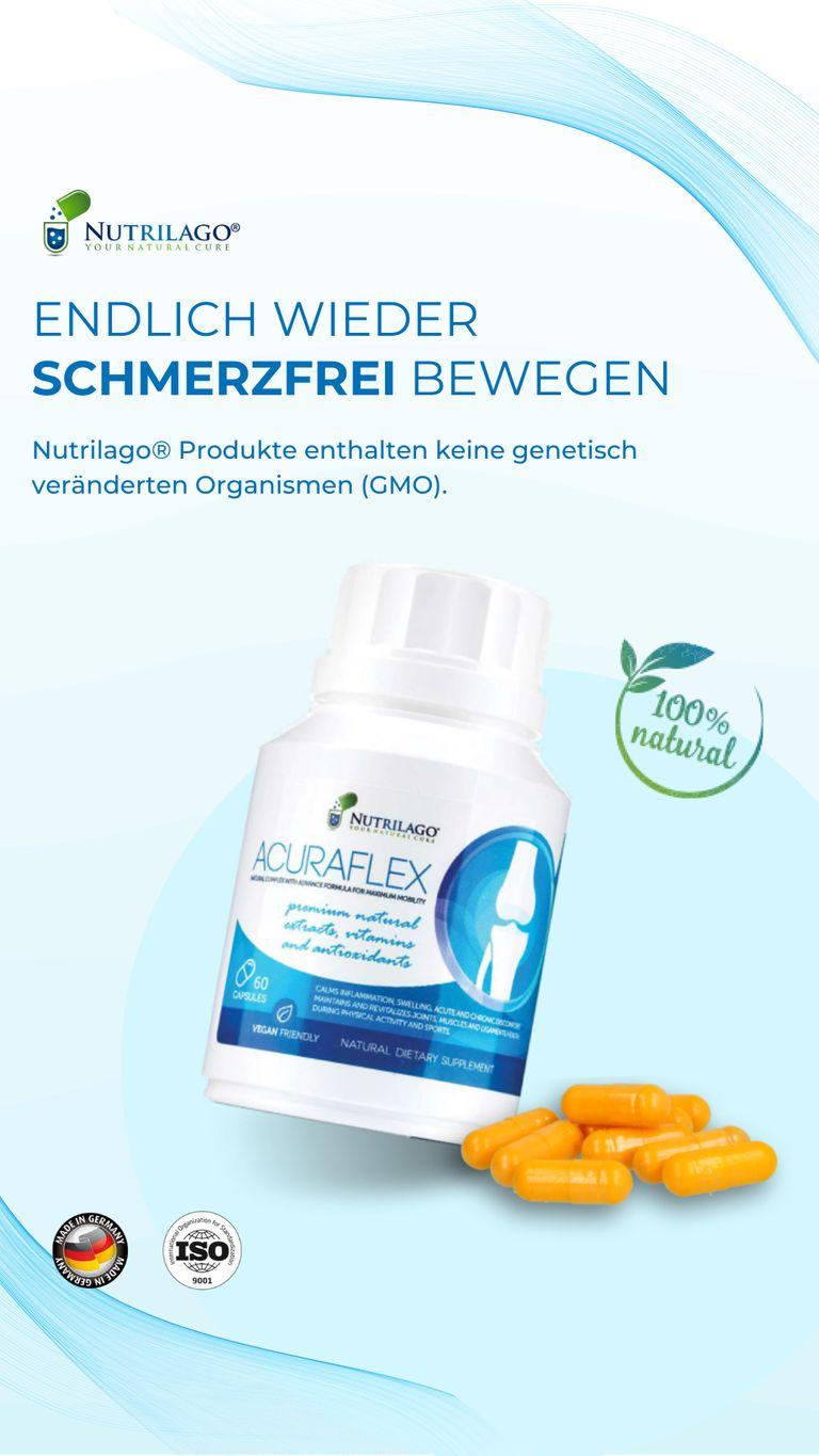 shopapotheke Nutrilago® ACURAFLEX Kapseln - Nahrungsergänzung für Gelenke Knorpel und MEHR BEWEGLICHKEIT Hotsell
