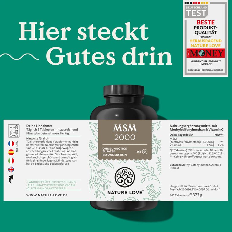shopapotheke NATURE LOVE® MSM im Angebot