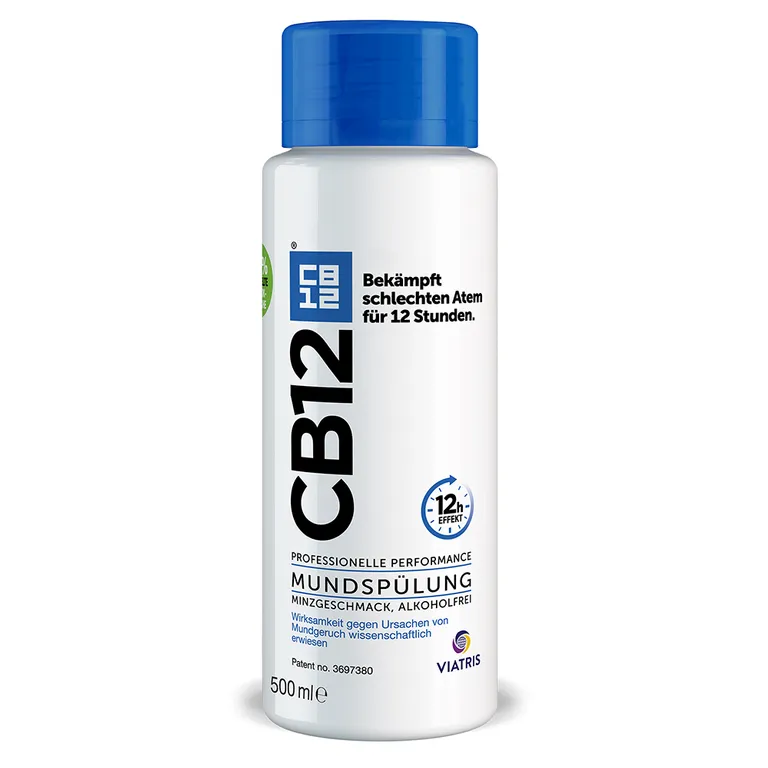 shopapotheke CB12 Mundspülung: Mundwasser mit Zinkacetat & Chlorhexidin gegen schlechten Atem & Mundgeruch