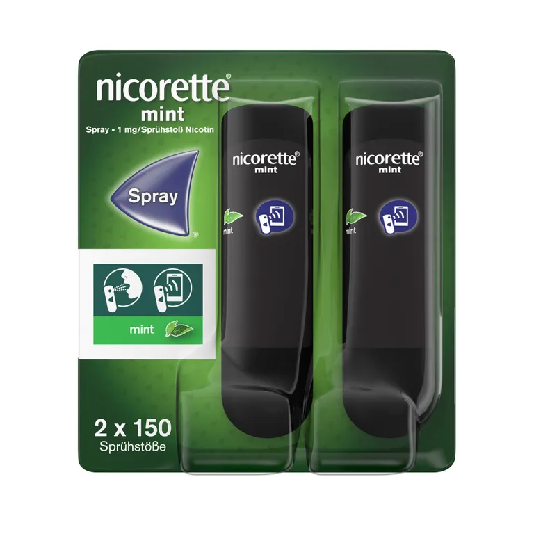 shopapotheke nicorette mint Spray zum Rauchen aufhören mit App-Funktion Blitzangebot