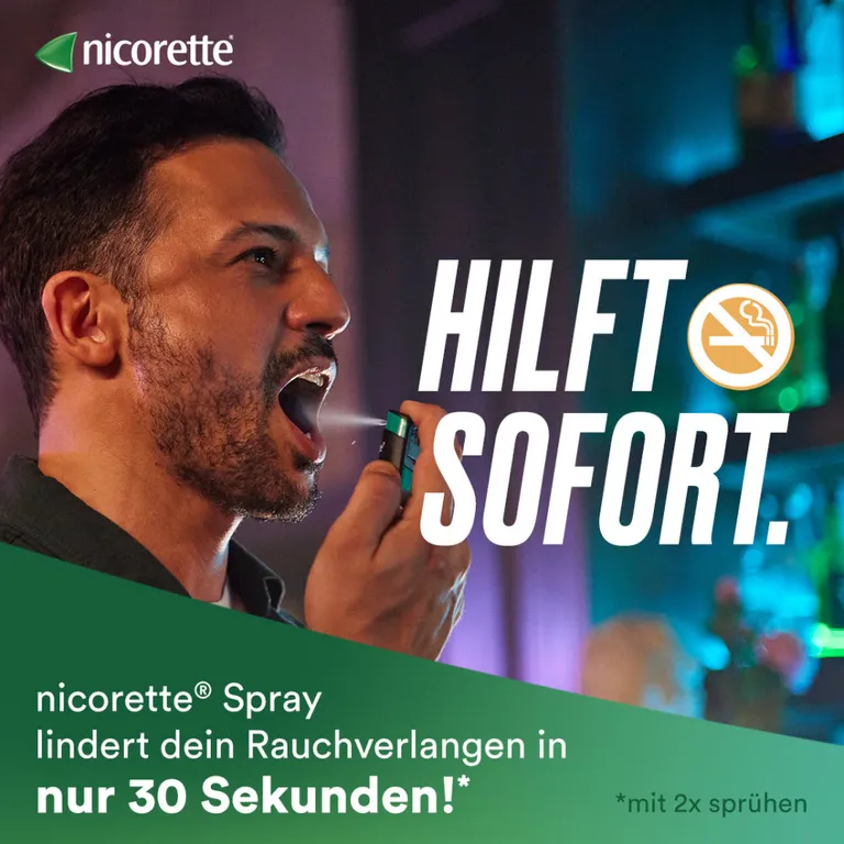 shopapotheke nicorette mint Spray zum Rauchen aufhören mit App-Funktion Blitzangebot