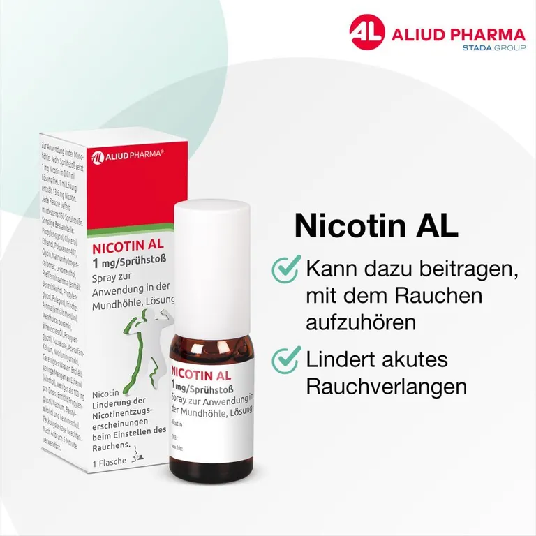 shopapotheke Nicotin AL 1 mg / Sprühstoß zur Rauchentwöhnung Neuheiten
