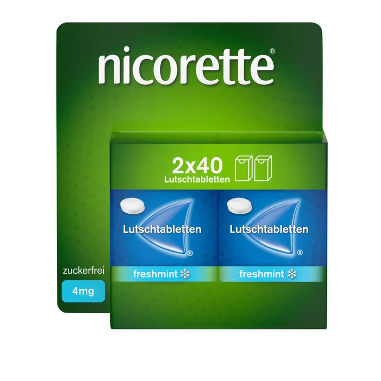 shopapotheke nicorette Lutschtablette freshmint 4 mg Nikotin zum Rauchen aufhören
