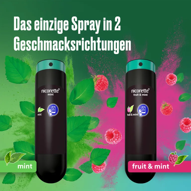 shopapotheke nicorette fruit & mint Spray zum Rauchen aufhören mit App-Funktion Super Sparpreis