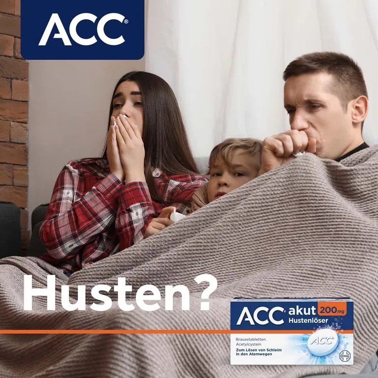 shopapotheke ACC® akut 200 mg bei Husten - Schleimlöser für die ganze Familie ab 2 Jahren Begrenzt auf 3 Tage