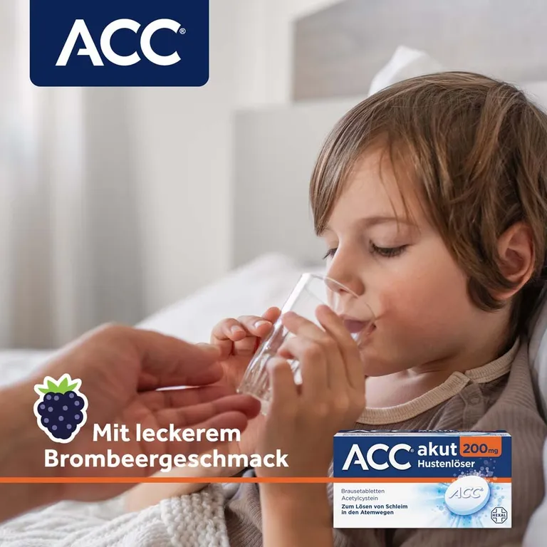 shopapotheke ACC® akut 200 mg bei Husten - Schleimlöser für die ganze Familie ab 2 Jahren Begrenzt auf 3 Tage