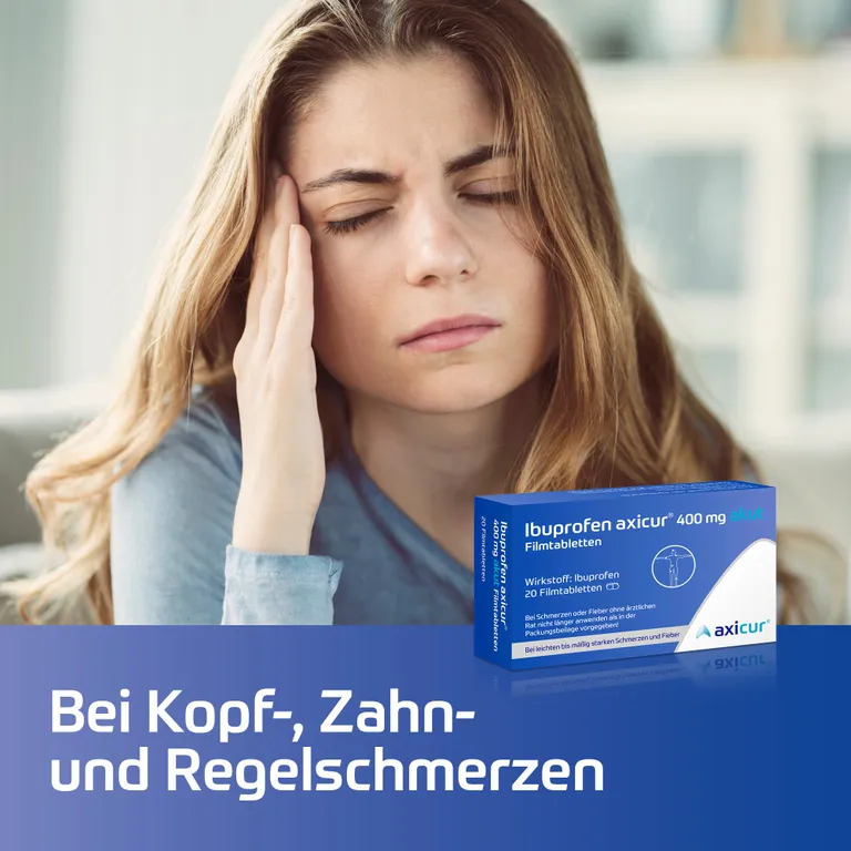shopapotheke Ibuprofen axicur® 400 mg akut Filmtabletten Online