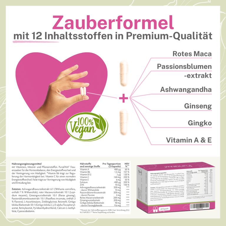 shopapotheke PuriaFAM® Frauenzauber Heißer Verkauf
