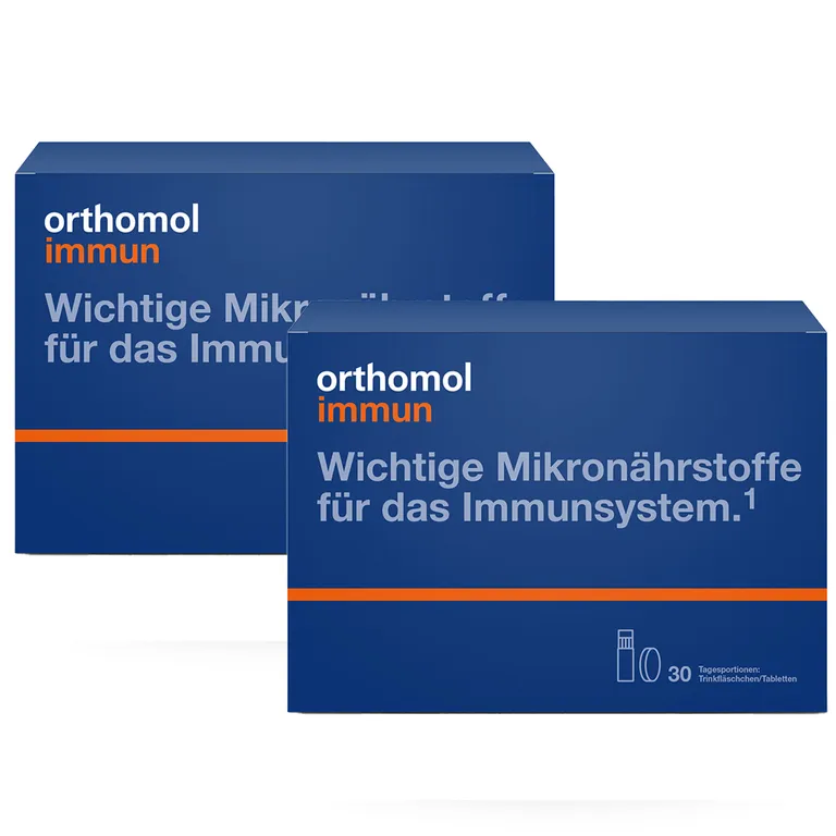 shopapotheke Orthomol Immun - Mikronährstoffe zur Unterstützung des Immunsystems - mit Vitamin C Vitamin D und Zink - Trinkampullen/Tabletten Bestseller
