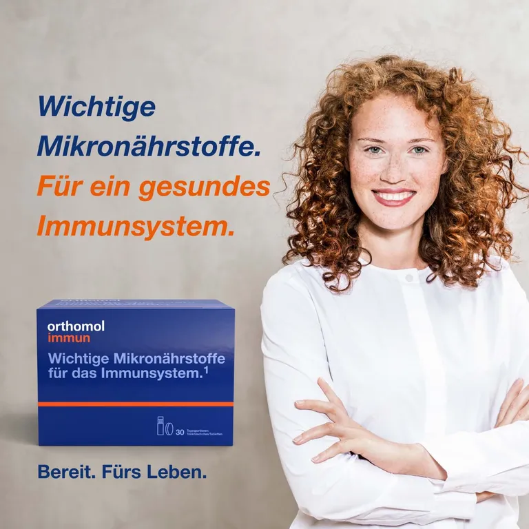 shopapotheke Orthomol Immun - Mikronährstoffe zur Unterstützung des Immunsystems - mit Vitamin C Vitamin D und Zink - Trinkampullen/Tabletten Bestseller