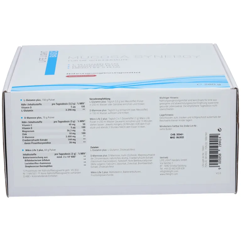 shopapotheke Mucosa Synergy (Kombipackung) Kostenloser Versand international