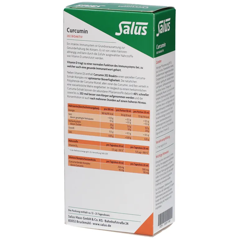 shopapotheke Salus Curcumin 202 Bioaktiv Tonikum Hotsell