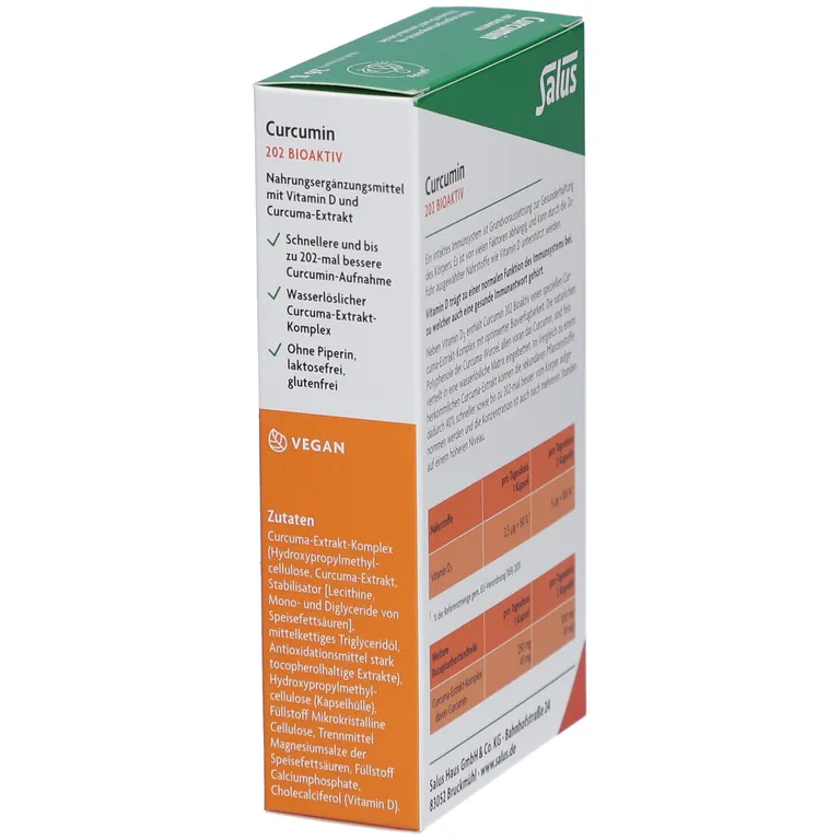 shopapotheke Curcumin 202 Bioaktiv Kapseln mit Vitamin D und Curcuma-Extrakt im Angebot