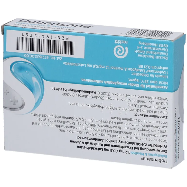 shopapotheke Dobensana Eukalyptus & Menthol 1.2mg/0.6mg Lutschtabletten Limitierter Zeitrabatt