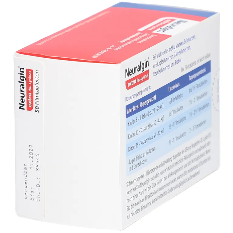 shopapotheke Neuralgin® extra Ibu Lysinat Filmtabletten Sonderangebot